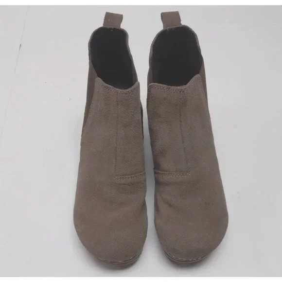 Sanita Taupe Suede Ankle Booties - Picture 6 of 12